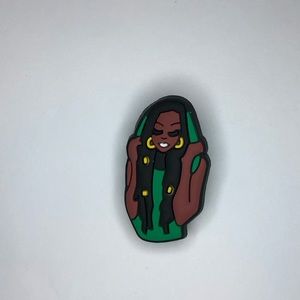 5/$10 Black woman crocs charm/jibbitz